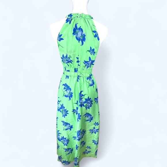 Likely NWT SZ O Karrica Green and Blue Floral  midi/ maxi Dress‎ - Picture 5 of 16